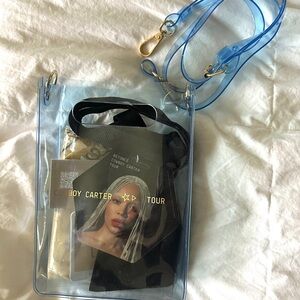 Transparent Blue Crossbody Bag
